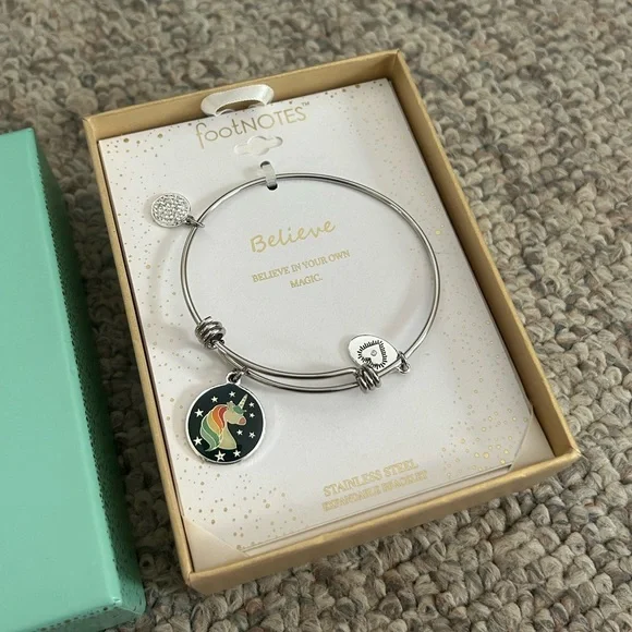 FootNOTES stainless steel bracelet unicorn - Picture 2 of 8